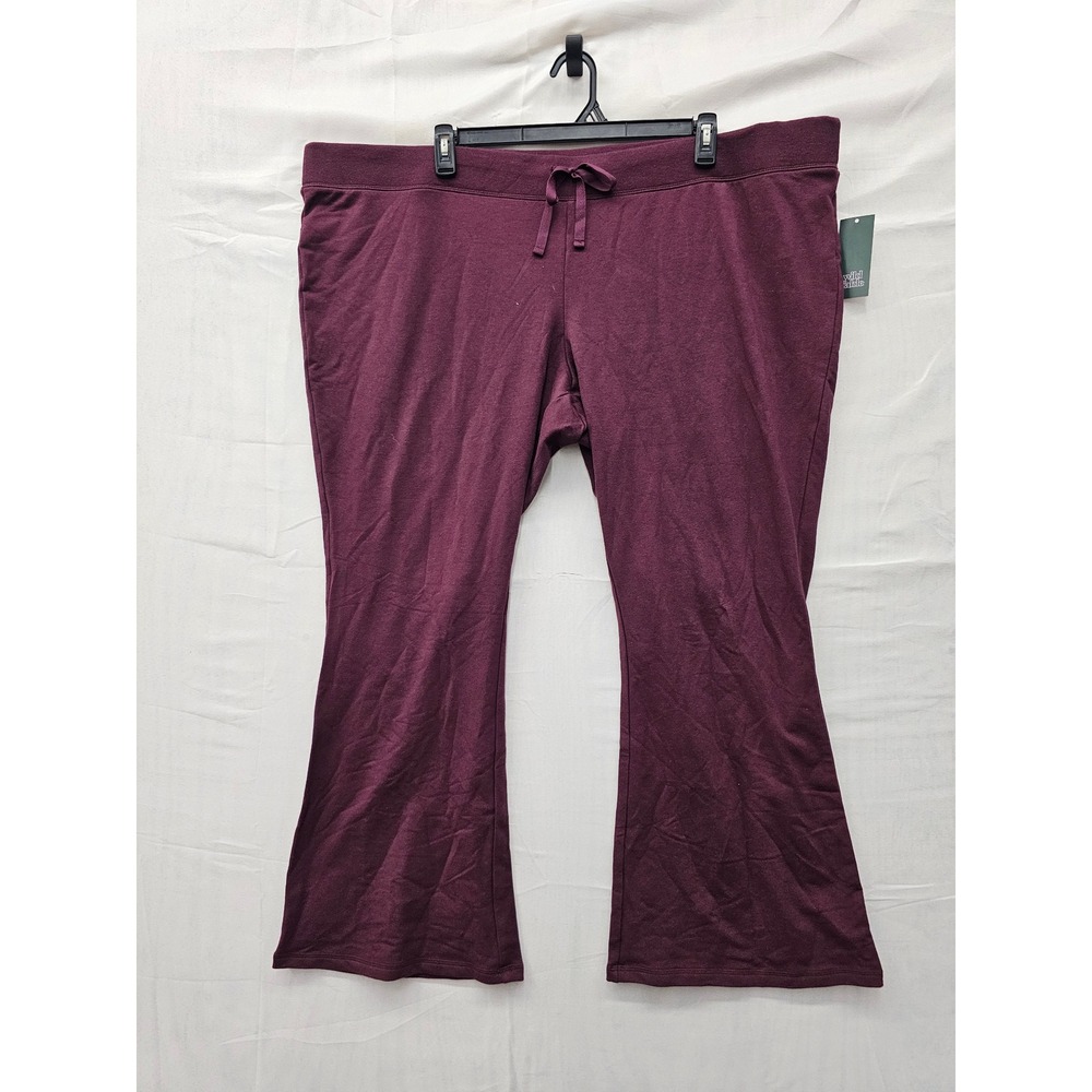 Wild Fable Womens Flare Leg Lounge Pants Red Cotton Blend Casual Size 3X